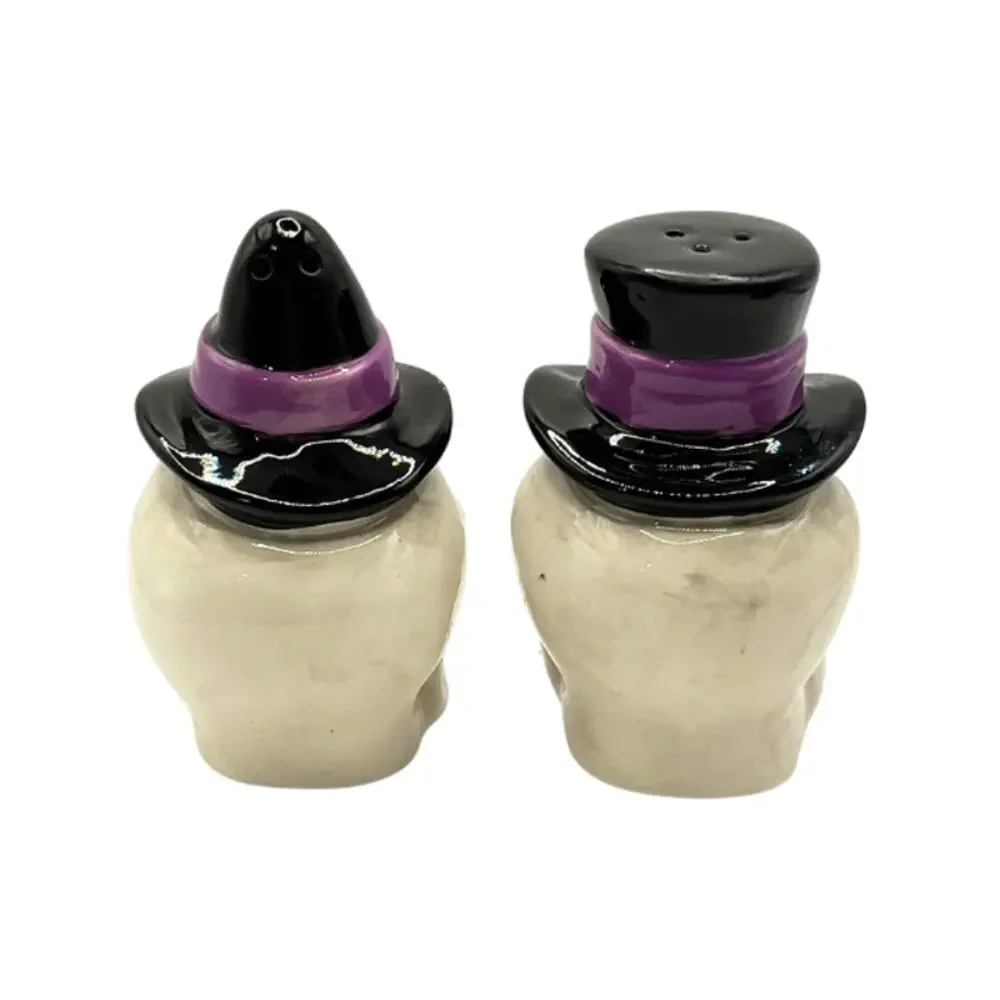 The Bridge Collection Voodoo Skeletons Salt and Pepper Shaker Set New with Tags